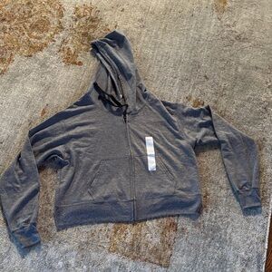 Hanes Charcoal Zip-Up Hoodie
